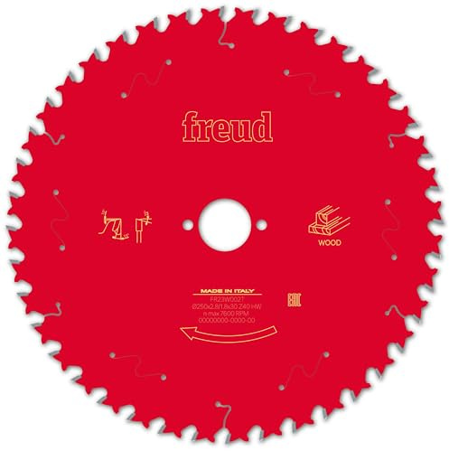 Lame pour scie circulaire portative FREUD - Ø250 2,8/1,8 AL30 Z40 BA 15° - F03FS09775 -FR23W002T