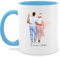 Tasse Tassen 325ml - Mama - Familie Mutter Vater Baby Kinder - 325 ml - Hellblau - kind muttertagstasse mutti familien kaffeetasse personalisierte mutter-tasse mom kaffeebecher muttertagsgeschenke