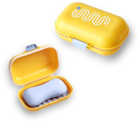 Travel Soap Case Soap Holder Soap Bar Travel Soap Leakproof Soap Box Container Holder Portable Soap Case Waterproof and Moisture-Proof Soap Dish with Lid for Traveling Camping Outdoor (1Pcs)