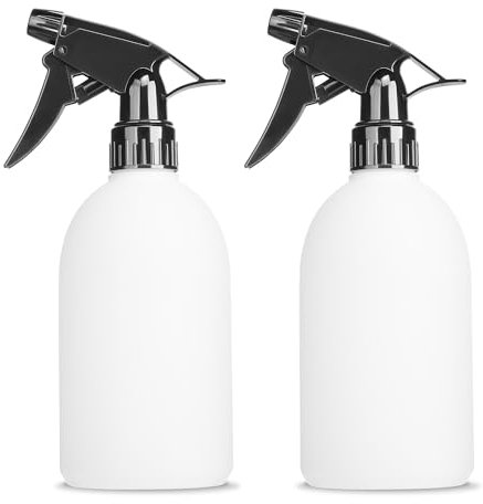 KREMORV Flacons pulvérisateurs vides de 500 ml en plastique PEHD sans fuite pour solutions de nettoyage, plantes, eau de Javel, vinaigre, alcool