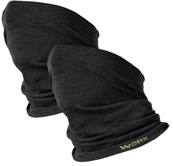 NOLOGO KATIACALZE Scaldacollo Uomo Donna Lana Merino 2 Pz - Scaldacollo Moto Invernale, Scalda Collo Termico, Senza Cuciture, Elasticizzato, Traspirante e Termoregolante - Made in Italy