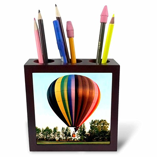 3dRose ph_1154_1 Hot Air Balloon-Tile Pen Holder, 5-Inch
