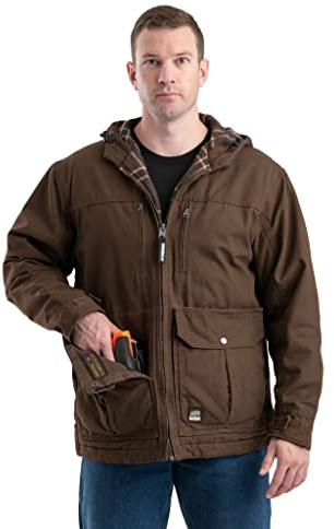 Berne Men's Echo One One Concealed Carry Jacket, Large Tall, Bark