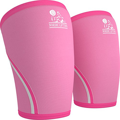Nordic Lifting 7mm Knee Sleeves for Weightlifting & Gym (1 Pair) - Neoprene Compression Support for Squats, Powerlifting & Cross Training - USPA Approved - For Men & Women - XS