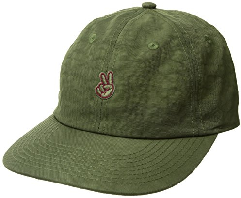 NEFF Boy's Step Cap Adjustable Snapback Dad Hat for Men Baseball, Olive, One Size