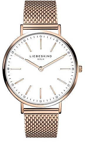 LIEBESKIND Berlin Damen Analog Quarz Armbanduhr mit Edelstahlarmband