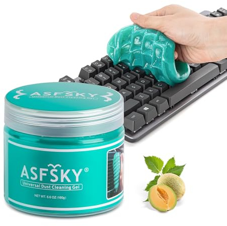 ASFSKY Keyboard Cleaning Gel Keyboard Cleaner Adheres to Dust and Debris in The Crevices of The Keyboard, Also Suitable for Car Interior Cleaning, Office Cleaning, Electronics Cleaning
