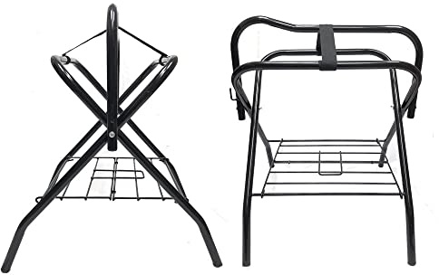 AJ Tack Pony/Miniature Horse/Child's Saddle Freestanding Portable Pony Sized Saddle Rack Set of 2