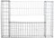 ESTEXO Gabionenwand Spiral-Steingabione Gabione Steinkorb Drahtkorb Gabionenkorb Sichtschutz Mauer (140x20x100 cm)