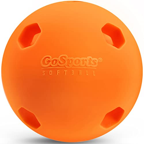GoSports Baseball & Softball Limited Flight Modern Training Balls - 12 Pack - Regulation Size, Choose Your Sport