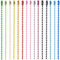 BLMHTWO 150PCS Ball Chains for Craft,Ball Chain Connector 15 Colors 2mm Stainless Steel Chain for Jewellery Making Keychain, Hangtag