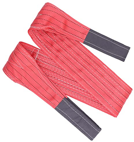 Sollevare cinghia di imbracatura in poliestere rosso sollevatore pesante infinito cinghia di sollevamento di rigging rotondo rotondo 11023lb 6,56 piedi
