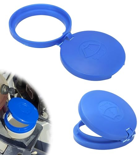 JEYORZY 2 Piezas Tapón de Depósito, Tapa Tanque Limpiaparabrisas, Tapa de Repuesto de la Caja del limpiaparabrisas del Automóvil, Tapa del Tanque de Agua Raspada, Para Peugeot 206 207 306