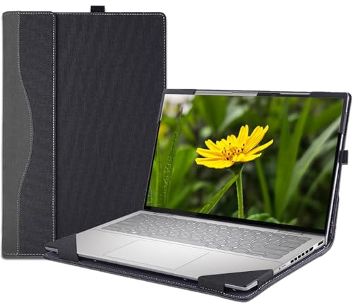 Étui pour ordinateur portable HP Omnibook 7 14 pouces 14-fs et pour HP OmniBook Ultra 14-fd, coque de protection en cuir PU pour ordinateur portable, accessoires (gris foncé)