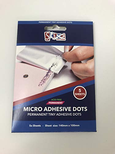 Stix2 Micro Adhesive Dots pk of 6 Sheets, Permanent, 140mm x 100mm