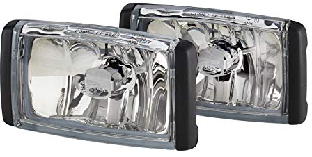 HELLA 1Nb 010 951-831 Ff/Halogène-Kit De Projecteurs Antibrouillard - Comet Ff 450 - 12/24V - Rectangulaire - Montage En Saillie - Couleur Du Voyant: Limpide - Gauche/Droite - Kit - Quantité: 2