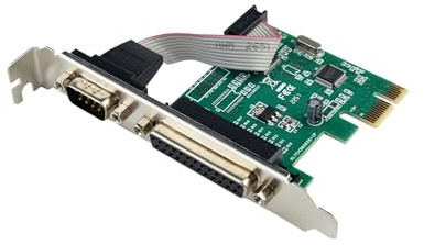 S SIENOC DB25 Parallel Port LPT Printer DB9 RS232 zu to PCI-E PCI Express Card Adapter Converter WCH Chipsatz