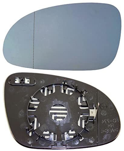 TarosTrade 57-0361-L-51394 Vetro Specchietto Retrovisore Riscaldabile Blu Lato Sinistro