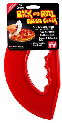 Rock'n Roll Pizza Cutter Red