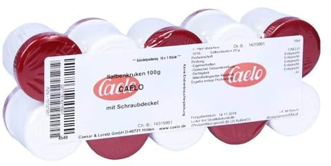 SALBENKRUKE weiß 100 g m.Schraubdeckel rot 10 St