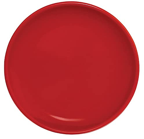 Olympia Cafe Coupe Service Plate Red 200mm Stoneware Restaurant Dinner 12pc