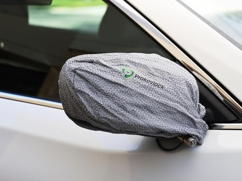 ProKevLock New & Improved Vehicle Side Mirror Covers with Lock - Anti-Theft Mirror Cover with UHMWPE & HPPE Level V - Fits all Cars, SUVs, & Trucks - Protection from Ice & Bird Droppings