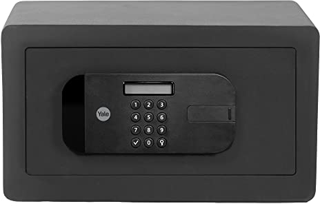 YALE Cassaforte Motorizzata ad alta sicurezza Compatta YYSFB/200/EB1, apertura elettronica con impronte digitali, Dim. interne: 192 x 345 x 145