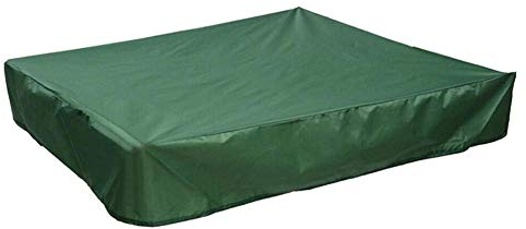 Sandpit Cover, Green Waterproof Dustproof UV Protection Square Pool Cover with Drawstring for Sandpit, Toys and Furniture, Sandbox Cover