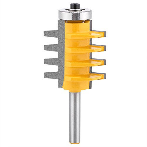 ANKROYU Woodworking Router Bit, Reversible Router Bit, Cemented Carbide Router Bit, Rail Router Bit, Portable Router Bit, Woodworking Tool for Multi Depths Cutter