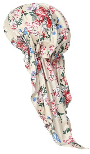 PAULOF PENG Turban Femme - Foulards pour Femme avec une Élasticité Agréable, pour Patients Chimio & Cancer, comme Couvre-chef en Couleurs Unies, 13, taille unique