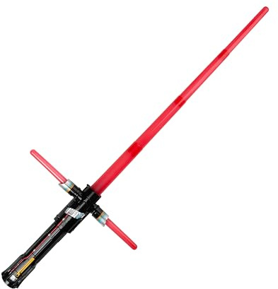Star Wars Kylo Ren Official Halloween Costume Accessory - Light-Up Retractable Plastic Saber