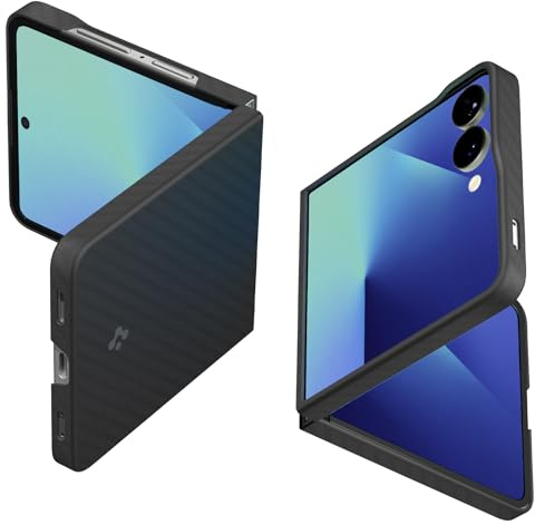 Spigen Air Skin Aramid Coque Compatible avec Samsung Galaxy Z Flip 7 - Noir
