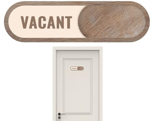 Badrum ockuperad skylt - privatskylt berättar om rummet ledigt eller reserverat, tillgänglig otillgänglig upptagen privat indikator trädekor för möten, evenemang, arbete