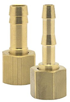 Elmag 42364 Druckluft-Schlauchtülle mit Überwurfmutter | Innengewinde 3/8 Zoll | für 6mm Schlauch