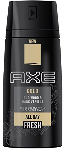 Axe Gold Deospray Set Herren 3er Pack ohne Aluminiumsalze angenehmer Duft (3 x 150 ml)