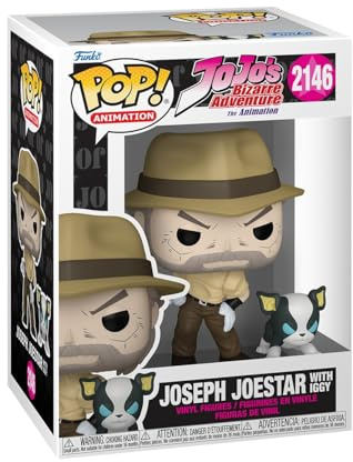 Funko Pop! & Buddy: JoJo's - Joseph Joestar & Iggy - JoJo's Bizarre Adventure - Figura de Vinilo Coleccionable - Idea de Regalo - Mercancia Oficial - Juguetes para Niños y Adultos - Anime Fans