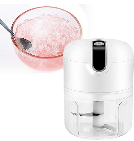 RIEONA Nouveau Mini broyeur à Glace électrique amélioré, Brise-Glace électrique USB, Petit Rasoir à Glace for la Maison, Points de Restauration Rapide, Restaurants, cafés, Bars, Clubs, Restaurants