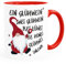 MoonWorks® Tasse Spruch Ein Glühwein Swei Glühwein-Becher Wichtel Weihnachtsmarkt Geschenk Bürotasse lustige Kaffeebecher weiss-innen-rot standard
