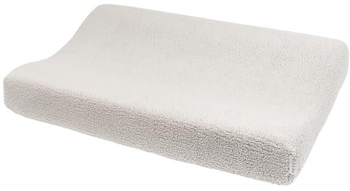 Meyco Wickelauflagenbezug Teddy (kuscheliger Wickeltischauflage Bezug, pflegeleicht & hochwertig, Teddy-Fleece, Babyzubehör in 50 x 70 cm), Greige