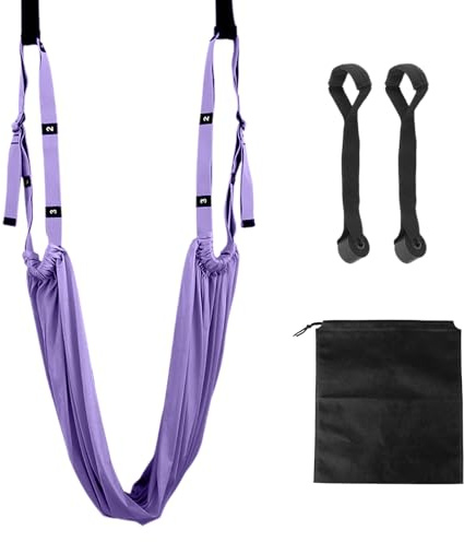 Cinturón de Yoga y Estiramiento para el Hogar - Accesorios de Entrenamiento para Mujer - Colgante para Yoga y Pilates