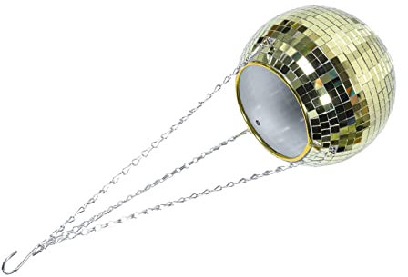 BESPORTBLE Disco-pflanzgefäß Spiegel Blumentopf Hängetopf für und Mittelgroße Pflanzen Aufhängerkette