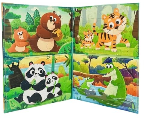Magnetisk Pusselbok,Resepussel Med Magneter - Pedagogiska Aktiviteter Bok Spel och Leksaker för Barns Lärande om Flygplan för Flickor och Pojkar Åktur Födelsedag Biltur
