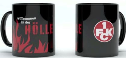 1. FC Kaiserslautern Tasse Willkommen in der Hölle (schwarz)