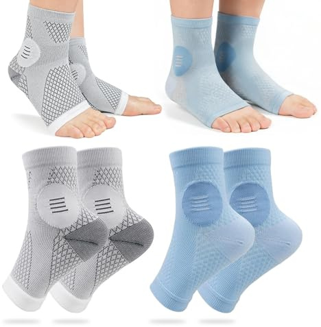 JYNXOR Chevillère,2 Paires Attelle Cheville Chaussettes,Chevillere de Maintien Sport,Soutenir Les Chevilles,Chaussettes de Compression Respirantes pour Cheville,pour Femmes Hommes