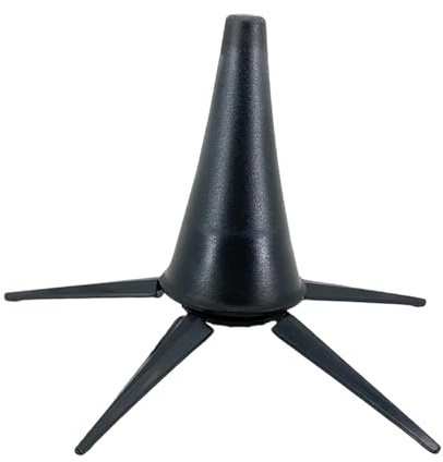 Oshhni Support de clarinette pliable à 5 pieds, léger et robuste, accessoire pour instruments à vent, support de clarinette noir stable et portable.