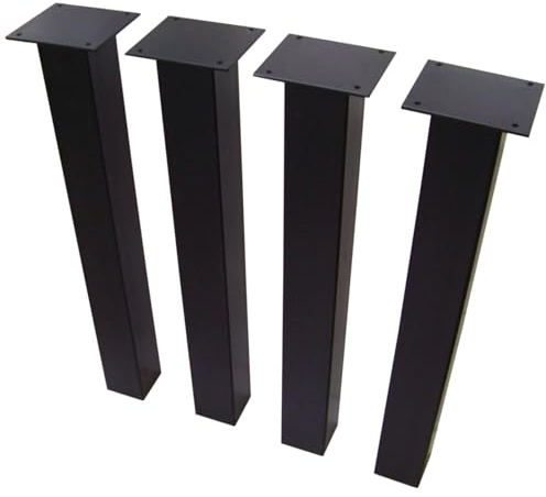 CM Furniture Tischbeine Eckig Premium 60x60 Anthrazit 4er Möbelfüße Quadratrohr Metall Höhe 72 cm Esstisch Stützfuß Sehr Stabil Viereckig Tischgestell Tischfuß Tischkufen Vierkant Pulverbeschichtet