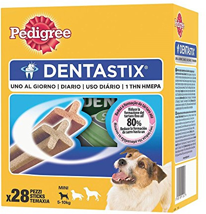 Pedigree - DentaStix Mini – Snack hygiène buccale pour chiots et chiens de petite taille