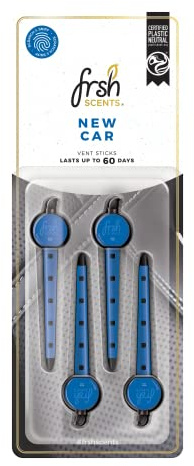 FRSH Scents FR8920 New Car x4 Vent Clip Air Freshener - Lifespan of Upto 60 Days - Ideal for Any Sized Car Vent