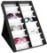 Sonnenbrillen-Aufbewahrungsbox, 16 Fächer, Brillenvitrine, Sonnenbrillen-Aufbewahrungsbox, Schmuck-Organizer, mitteldichte Faserplatte, 48,5 x 33 x 6,1 cm