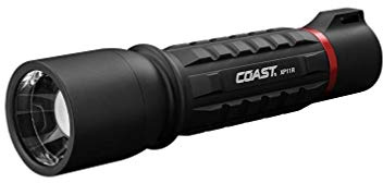 COAST XP11R 3000 Lumen USB-C Rechargeable LED Flashlight with SLIDE FOCUS® and PURE BEAM® Focusing Optic, 4 Light Modes, Black